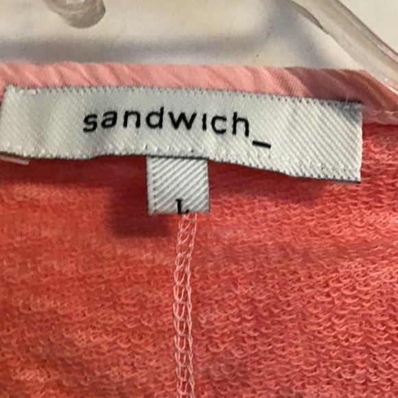 Sandwich Salmon Pink Asymmetric Zip Cotton Moto Jacket - Picture 5 of 13